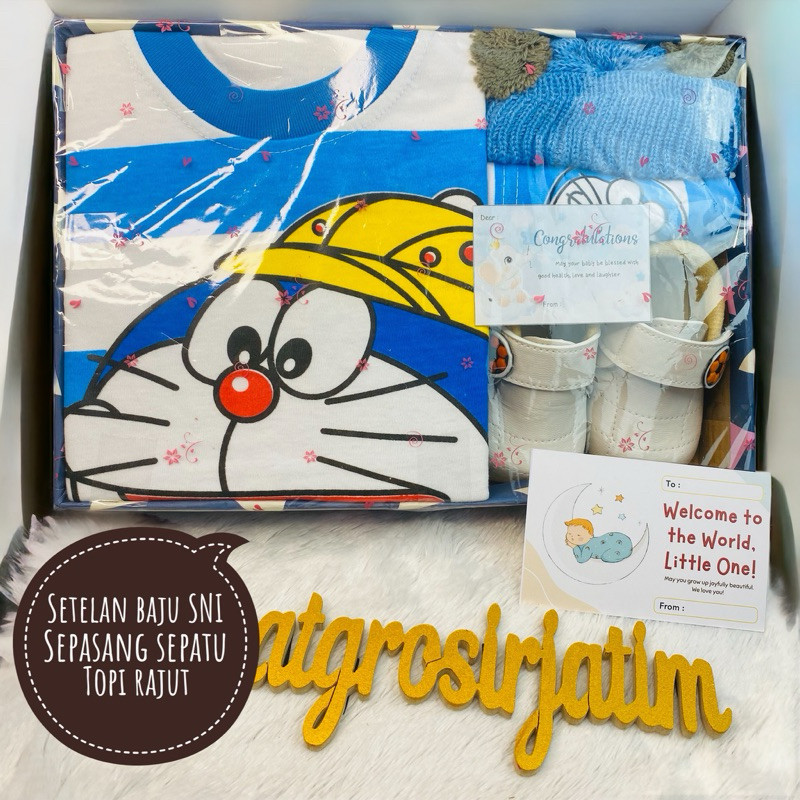 SG35 Paket lengkap hampers Kado bayi laki laki parcel bayi baru lahir kado hadiah bayi cowok newborn
