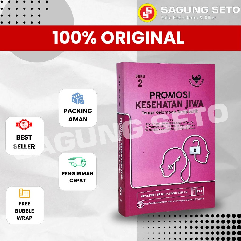 PROMOSI KESEHATAN JIWA BUKU 2 TERAPI KELOMPOK TERAPEUTIK - BUDI ANNA