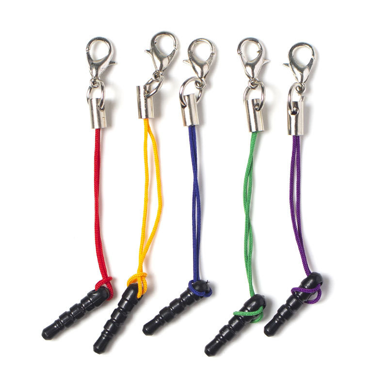 5PCS Earphone Dust Plug DIY Anti Dust Cap Universal 3.5MM Jack Plugs With Lanyard Aux Headphone Dust