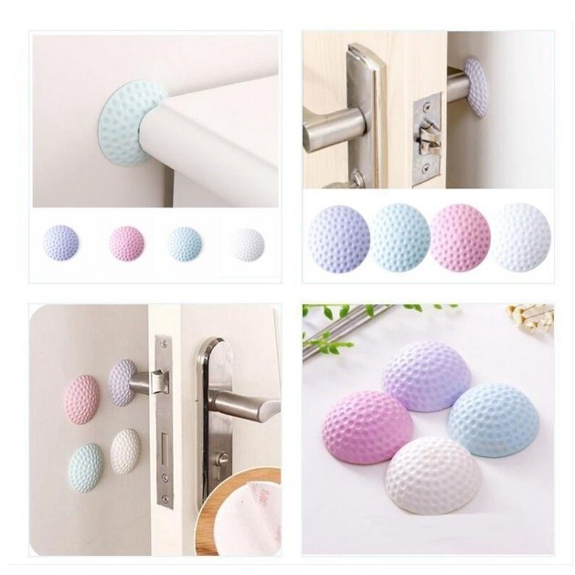 Bantalan Pelindung Dinding Tembok Pengaman Pintu Engsel Bulat /Penahan Pintu DindingTembok Lemari Si