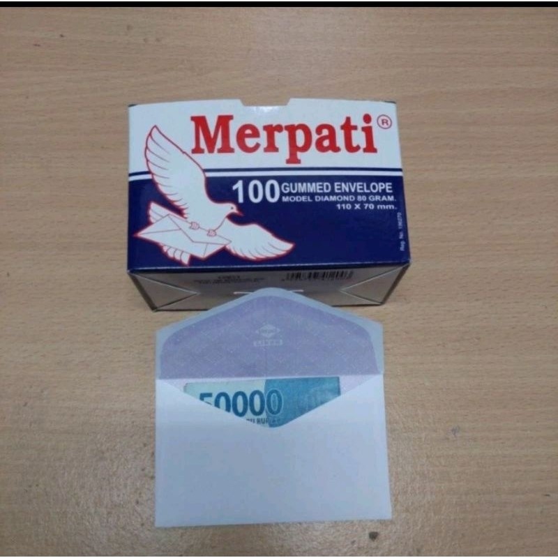 

amplop kecil putih isi 100 amplop visit ukuran 110x70 mm