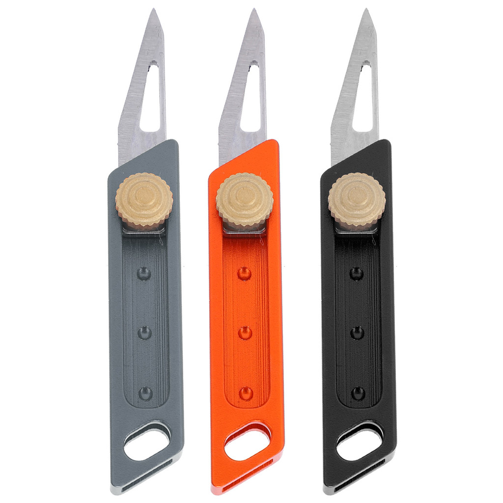

Aluminum Alloy Demolition Courier Tool Small Cutter Retractable Firm Strong Toughness Lightweight for Home for Key Decorations