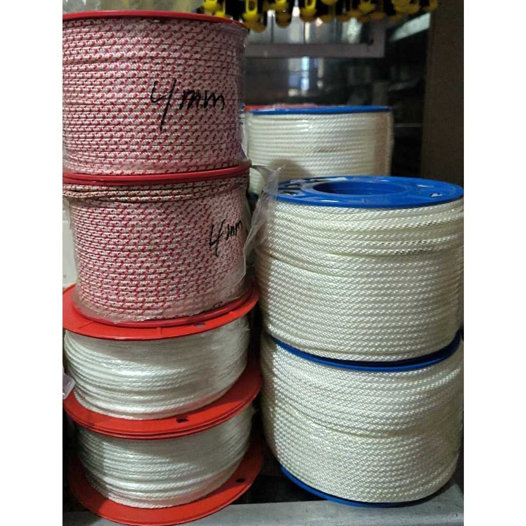 PROMO Tali Nilon 4mm / Tali Starter Nylon 3mm/ 4mm/ 5mm Putih