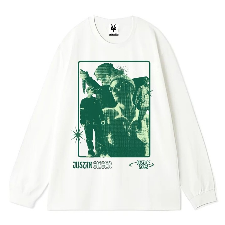 Patternmerch "Justin Bieber justice tour" Oversize T-Shirt | Longsleeve Oversized | Kaos