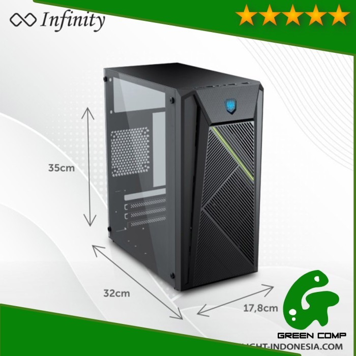 CASING INFINITY INF-07 Side Acrylic PSU 250W