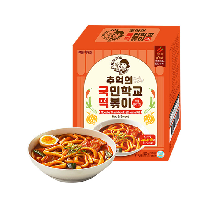 

COOK-TOK Noodle Tteokbokki @Home Kit Hot & Sweet 550g