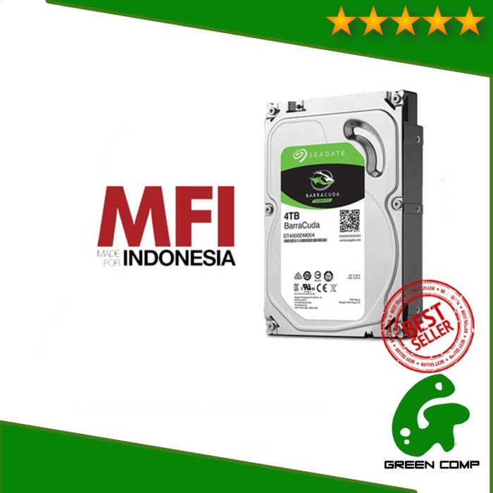 HDD SEAGATE Barracuda 3.5" 4TB (Resmi) MFI
