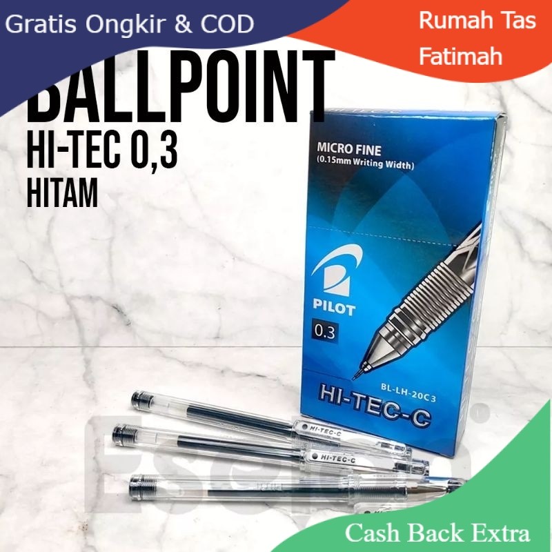 

Promo ECER PULPEN HI TECH PILOT 0.3 ASLI / PULPEN LANCIP HITAM DAN BIRU By Rumah Tas Fatimah