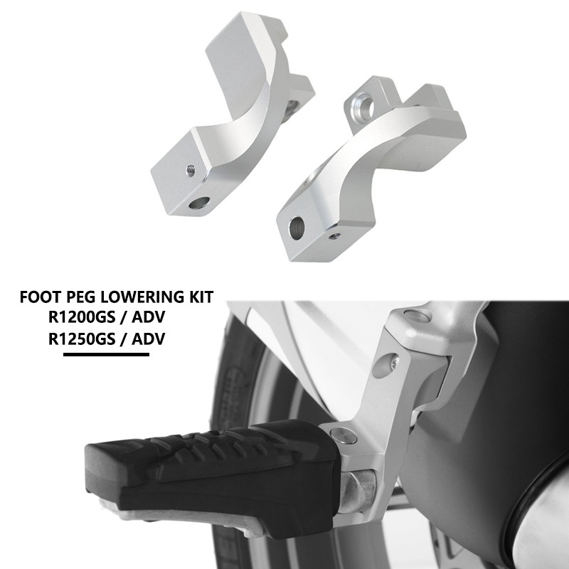 For BMW R1200GS R1250GS R1200 GS LC Adventure R1250GSA ADV Motorcycle Passenger Foot Peg Foot Pedal 