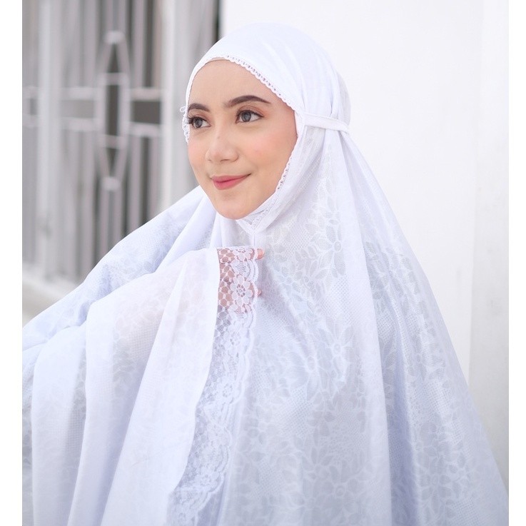 READYSTOCK mukena Bordir punggung mukena murah mukena polino mukena baru mukena putih mukena annur m