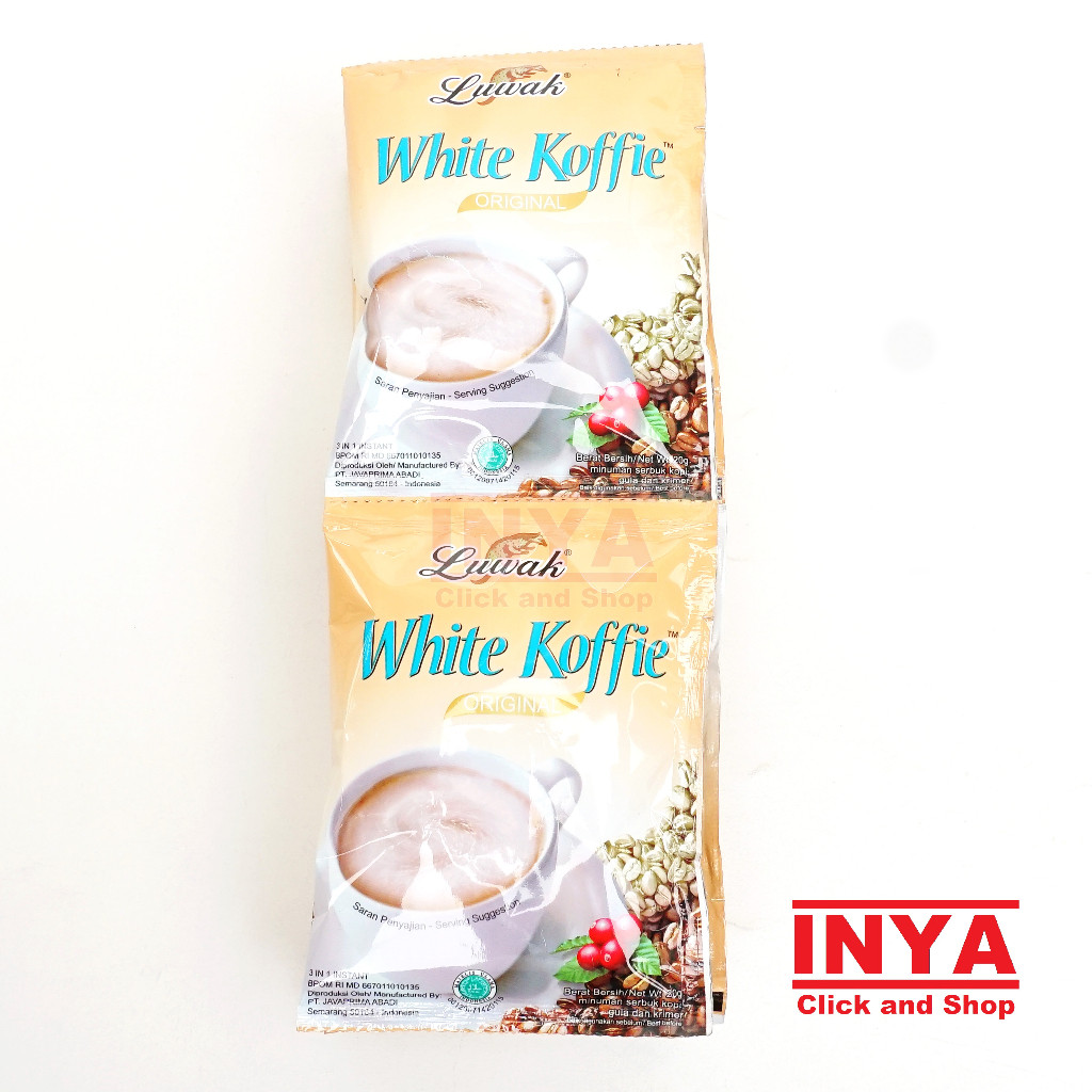 

Luwak White Koffie Original 10x20gr Renceng - Coffee