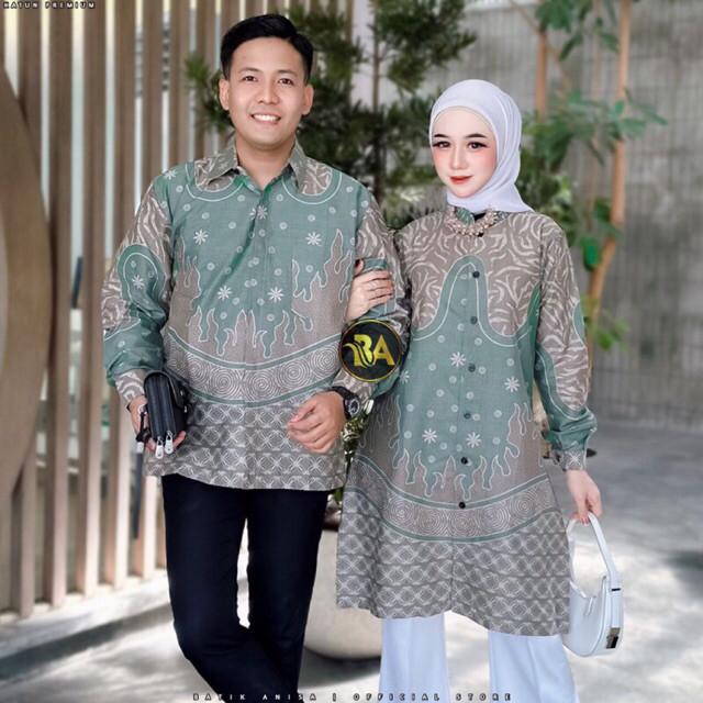 Batik Couple Original Pekalongan Premium Katun Batik Emily Jumbo Seragam Sarimbit Motif Terbaru 2025