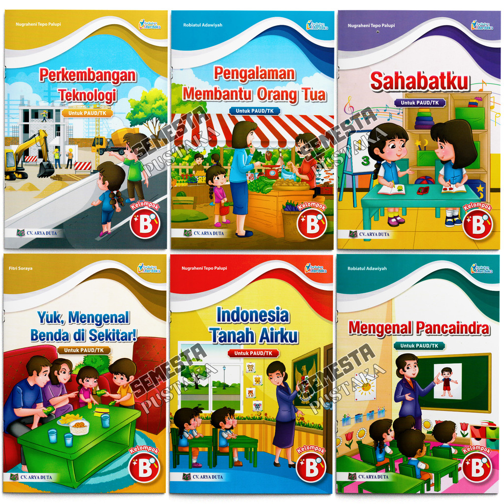 Buku PAUD/TK Kurikulum Merdeka Kelompok B Arya Duta