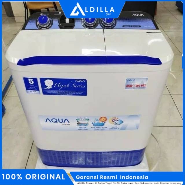 Mesin Cuci Aqua 7kg 2 tabung 781XT garansi resmi bandar lampung only