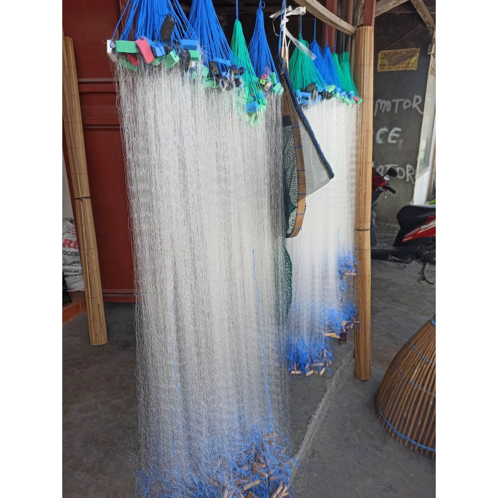 Jaring ikan siap pakai 2 inci panjang 50 meter