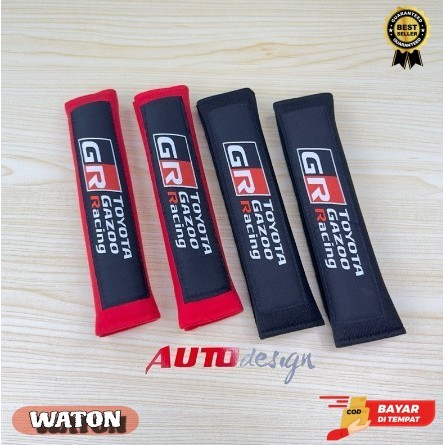 (AUD) GR Sport Toyota Shoulder Pad Cover Seat Belt Mobil Universal