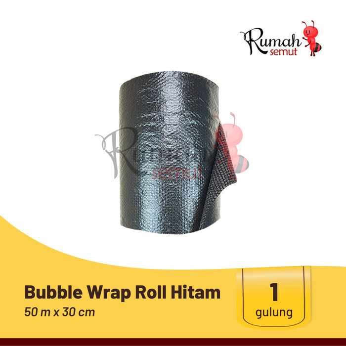

Bubble Wrap Roll Plastik Ukuran 50m x 30cm - Hitam