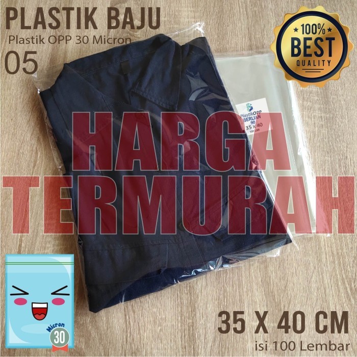 

30X40 CM PLASTIK OPP SEAL TEBAL 30 MICRON (0,5) PLASTIK TEBAL