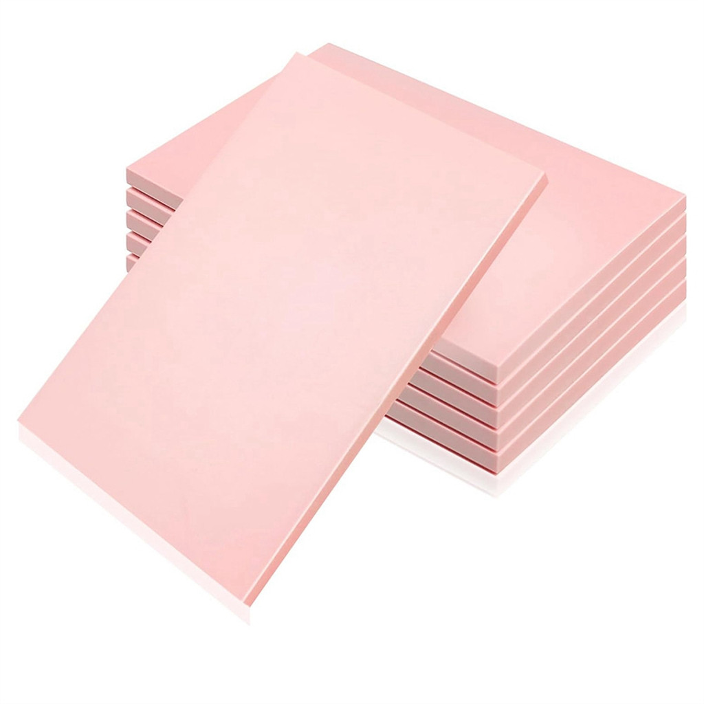 

6 Pcs Pink Rubber Block Stamp Rubber Carving Linoleum Blocks Carving Block for Soft Rubber Stamp Crafts
