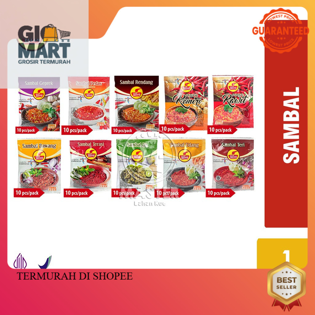 

Sambel Uleg Finna Sachet All Varian [1 Pack 10 pcs]