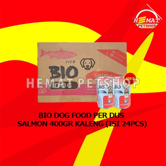 Makanan Basah Anjing Bio Dog Kaleng Can Wet Food 400gr Grosir 24pcs