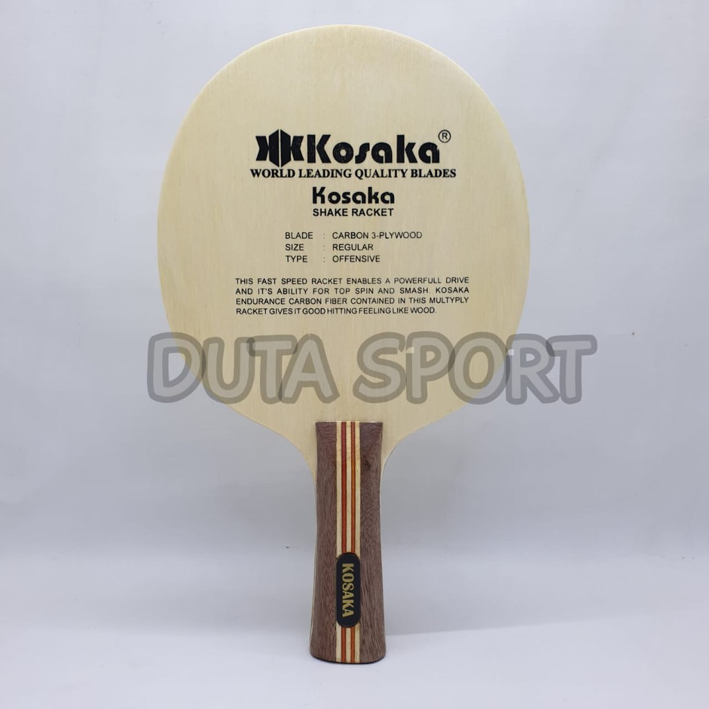 KOSAKA Kayu Blade Carbon Bat Tenis Meja Pingpong Bet