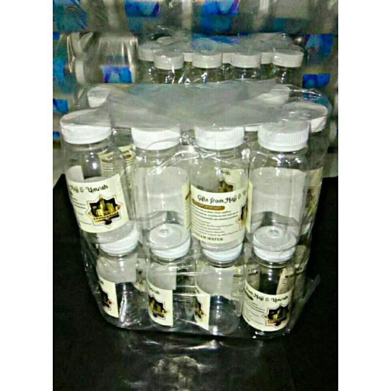 

Botol Plastik Air Zam Zam 60/80ml Kosong Satu Pak Isi 25 Pcs