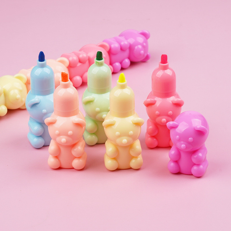 

Highlighter Marker Bentuk Gummy Teddy Bear Susun Premium Beruang Tumpuk Lucu Warna-warni Termurah Grosir COD