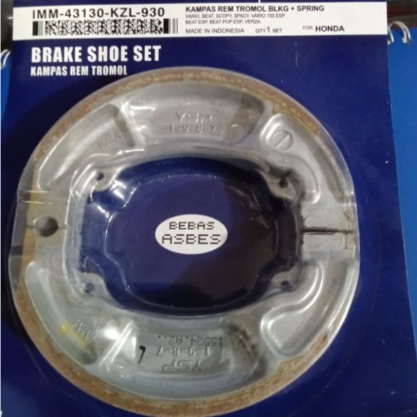 Kampas Rem Belakang Vario/Beat/Scoopy KZL YSP