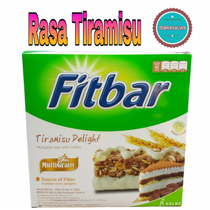 

FITBAR TIRAMISU 20gr 1 BOX ISI 5 PCS