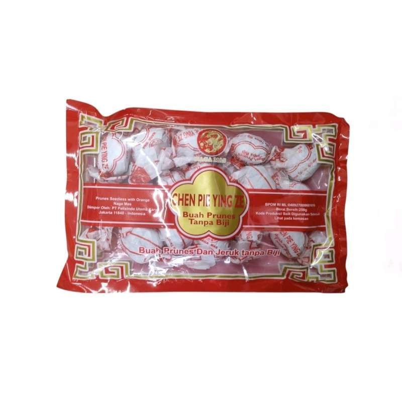

Naga Mas Chen Pie Ying Ze Manisan Prune dengan Jeruk Camilan Khas Imlek 250gr