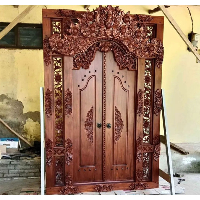 Rumah Pintu Gapura Gebyok Bali Pintu Ukir Gebyok Jati Jepara - MENTAH