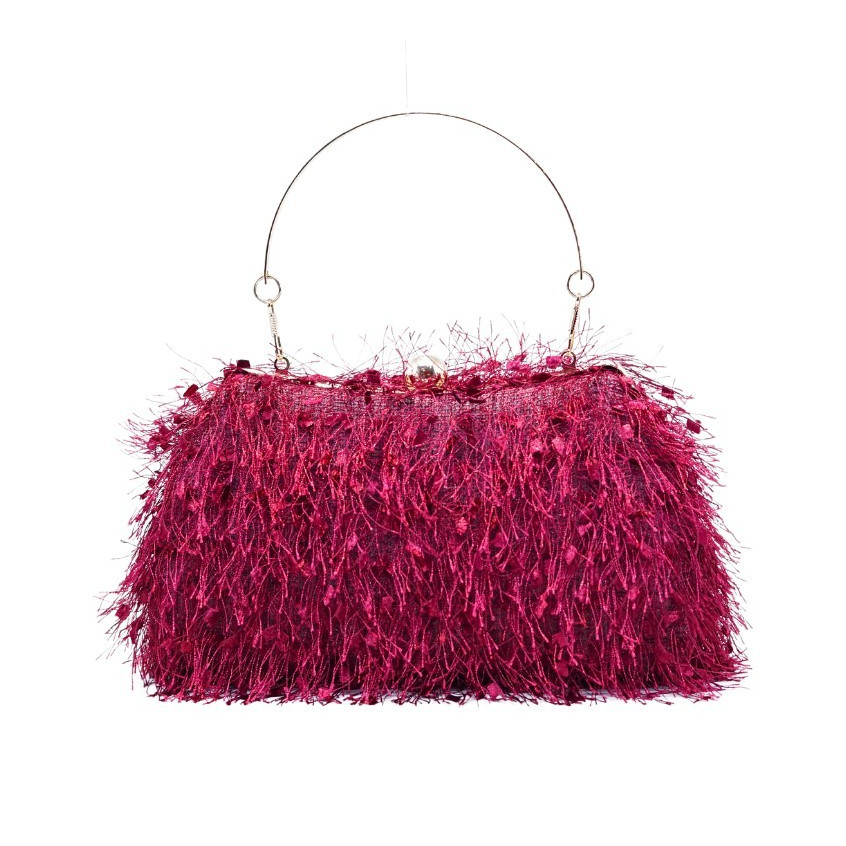 [RAJA PROMO] Waiwai Tas Pesta Wanita Bulu Cantik 1799 Clutch