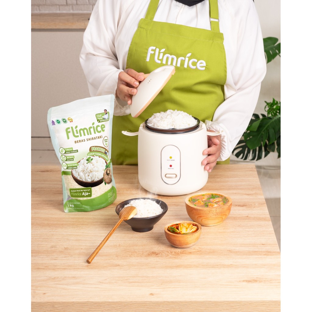 

Flimrice / Nasi Shirataki / Nasi Diet - Pouch 1kg