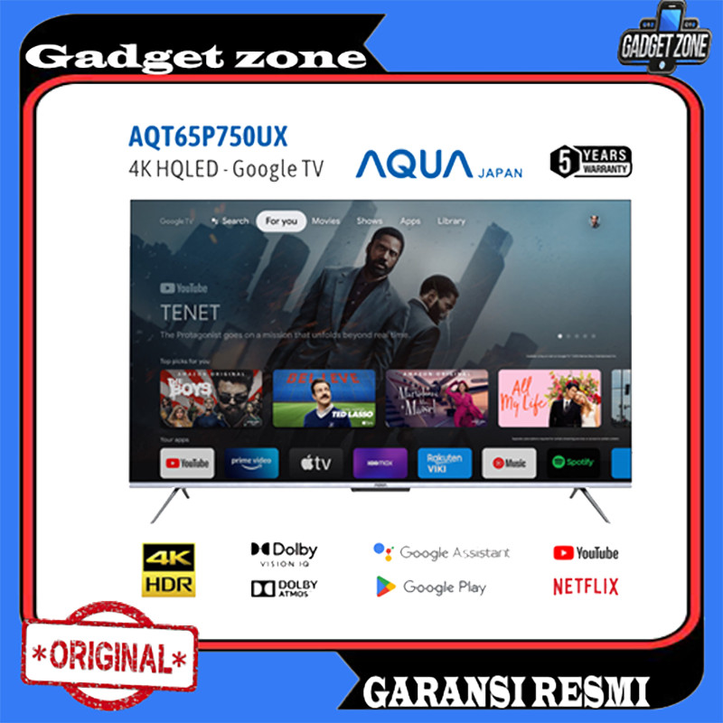TV AQUA 65 INCH AQT65P750UX HQLED GOOGLE TV