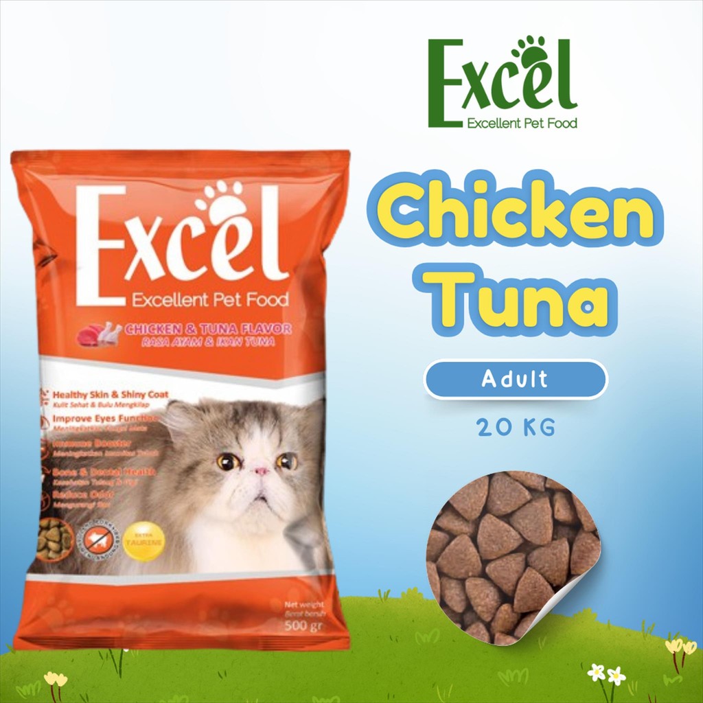 EXCEL 20KG / MAKANAN KUCING EXCEL / EXCEL CATFOOD 20KG KHUSUS EKSPEDISI
