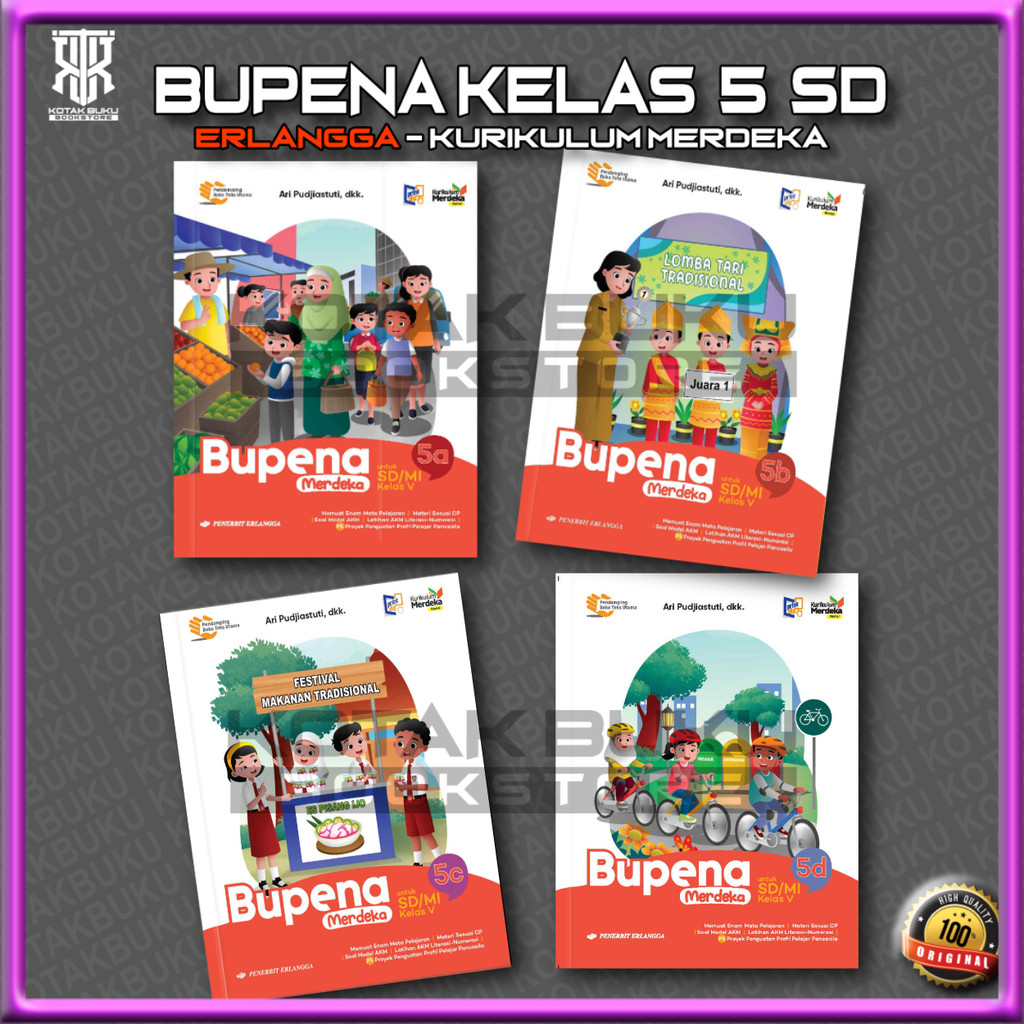 ( ERLANGGA ) Bupena Kelas 5 SD/MI Kurikulum Merdeka Revisi Terbaru