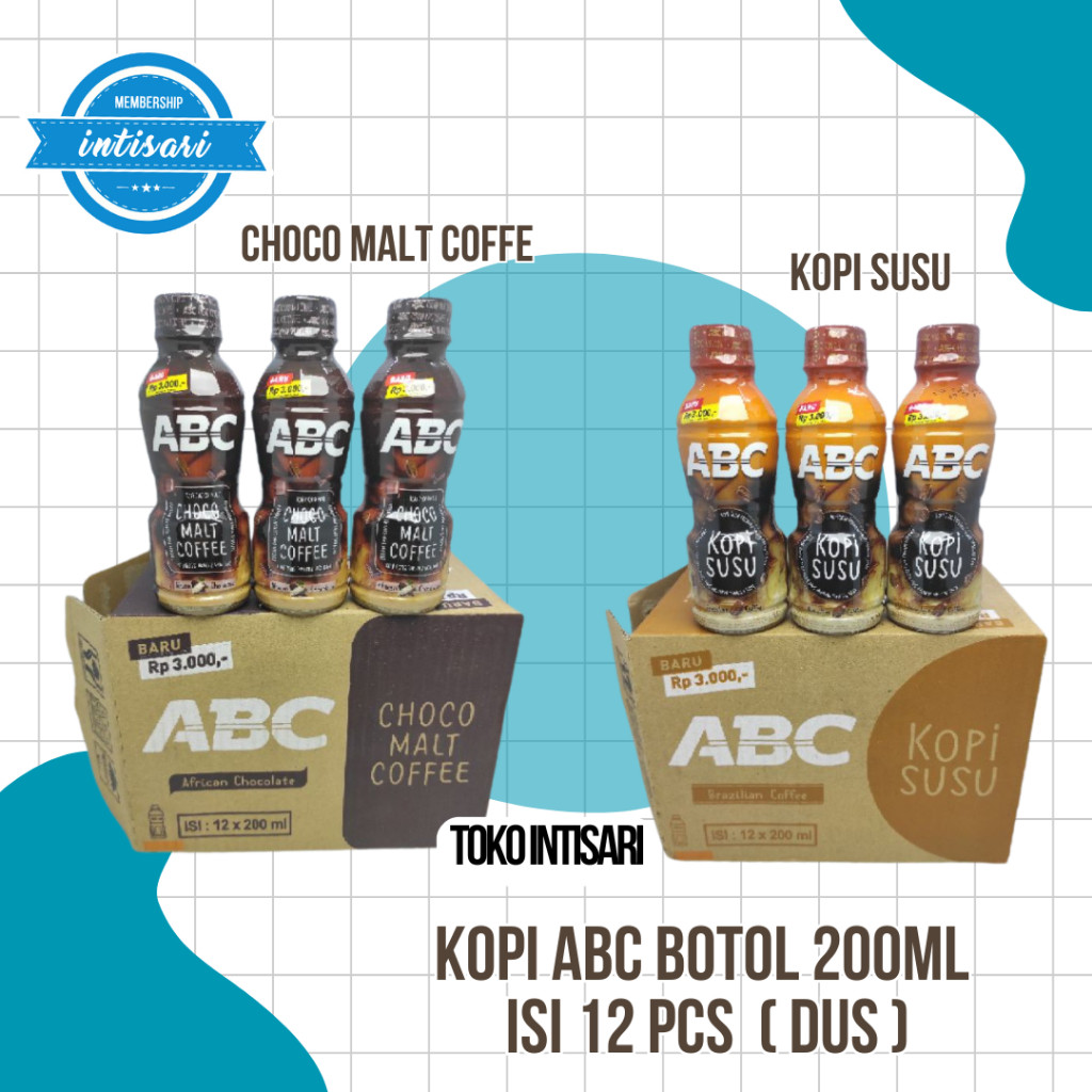 

Kopi ABC Botol 200ml ISI 12 PCS ( DUS)