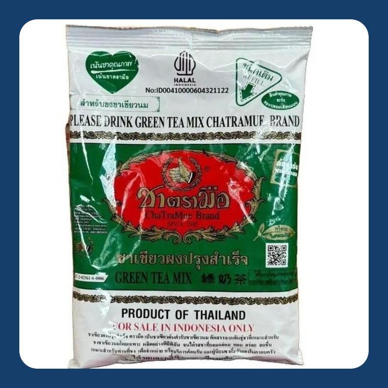 

Chatramue Thai Green Tea 200gr HALAL & BPOM EXP 2027 - READY STOCK!!