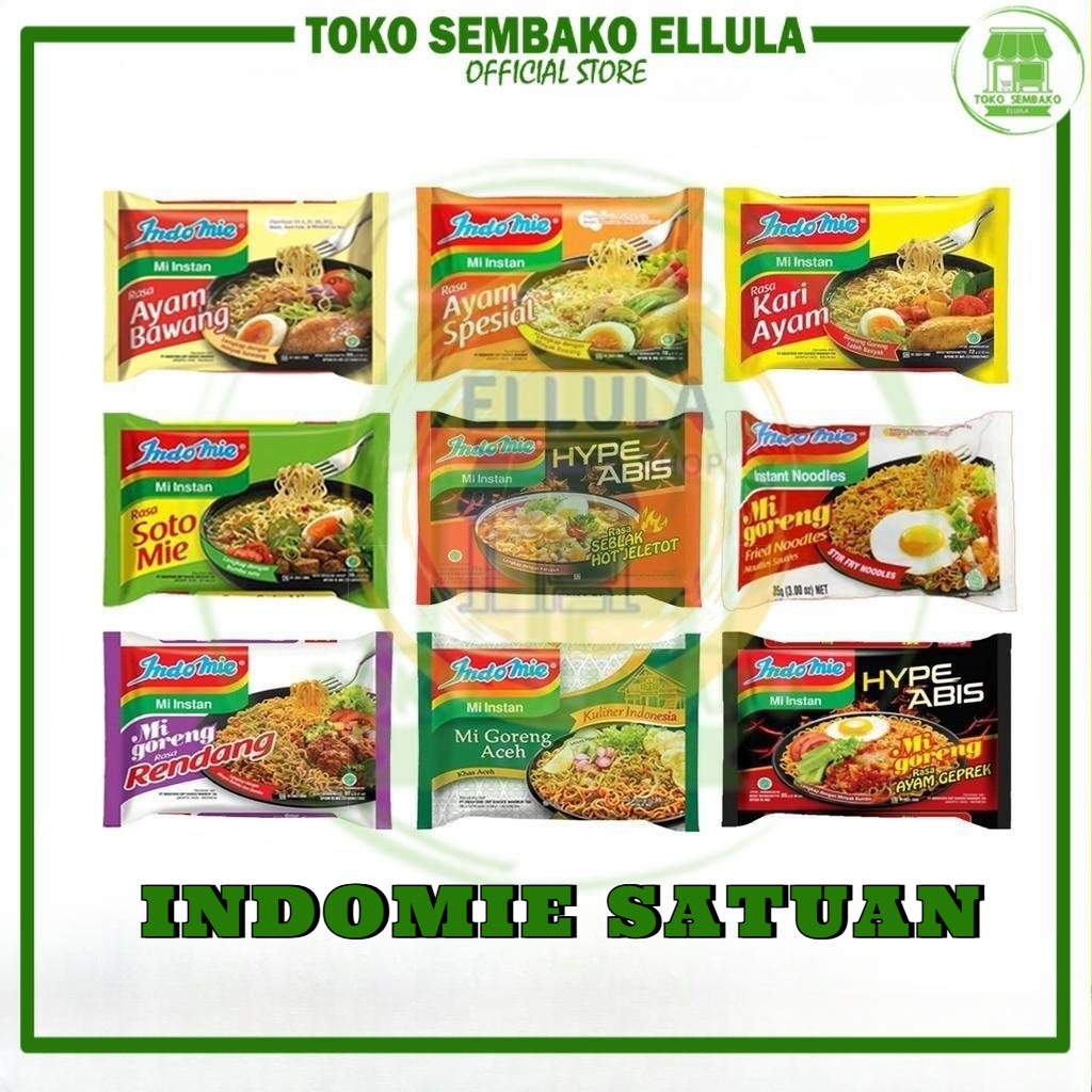 

Toko Sembako ELLULA - INDOMIE SATUAN ALL VARIAN SEMUA RASA