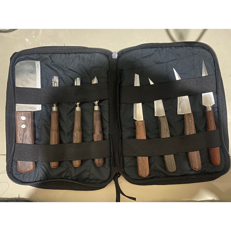 SATU SET PISAU GARNISH / PISAU UKIR BUAH / PISAU CARVING / Pisau set ukir buah garnish carving isi 3