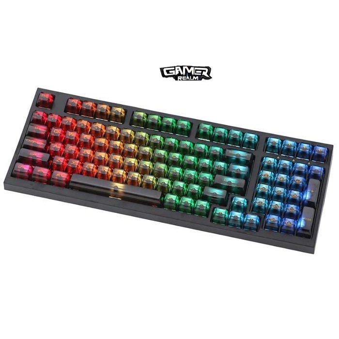 Akko Clear ASA Profile 155 Transparent Keycaps for Mechanical Keyboard
