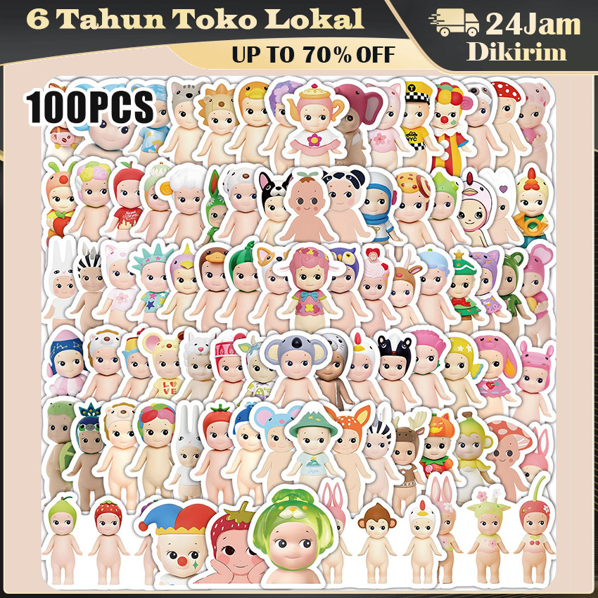 

Sticker Pack Sonny Angel Aesthetic Waterproof / 100pcs Stiker Lucu Tahan Air untuk Hiasan Journal, Tumblr, Case HP & Sepeda