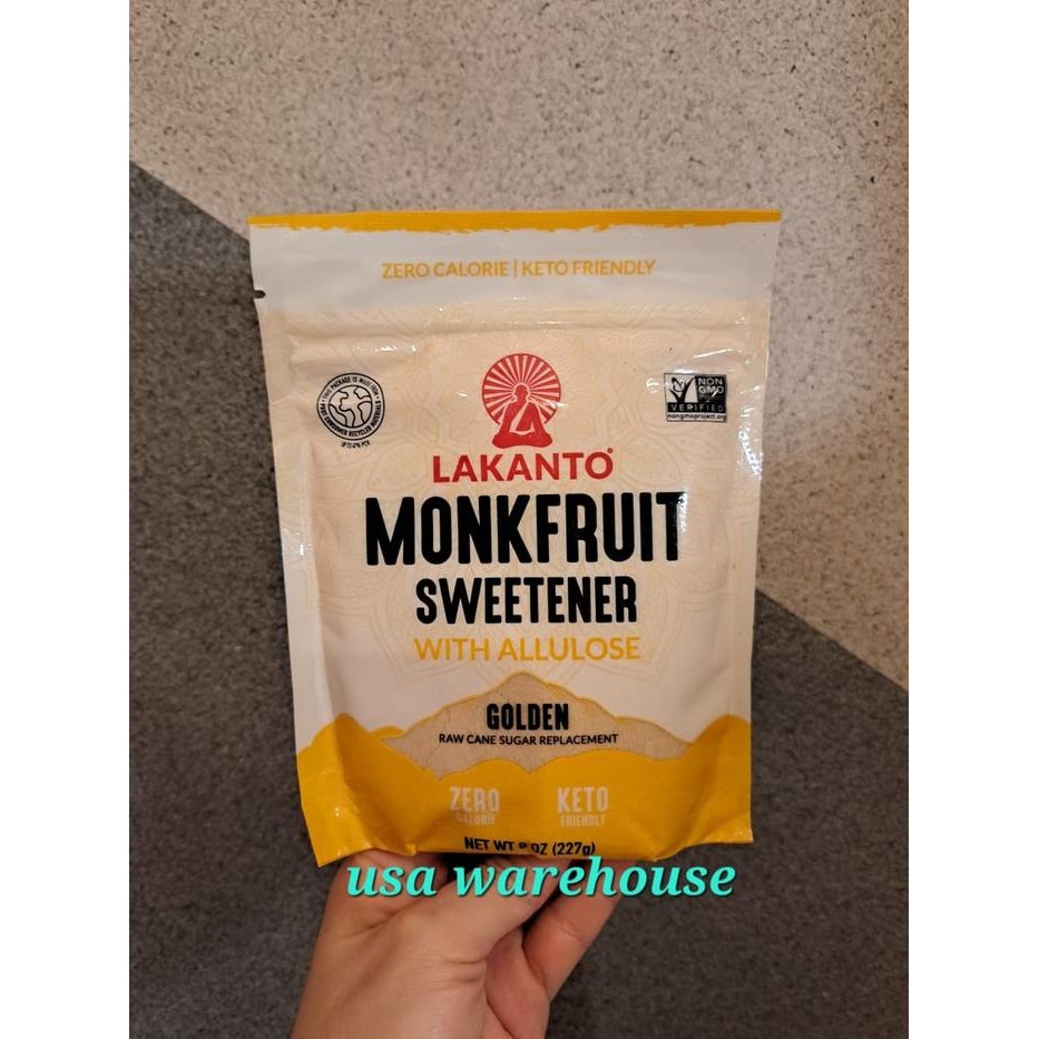 

Lakanto Monkfruit sweetener with Allulose GOLDEN 227 gr / 454 gr - 227 gr