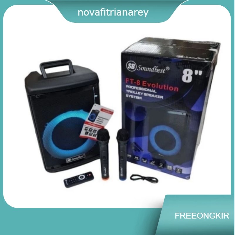 SPEAKER FORTABLE SOUNDBEST FT8 SPEAKER 8 INCH FT 8