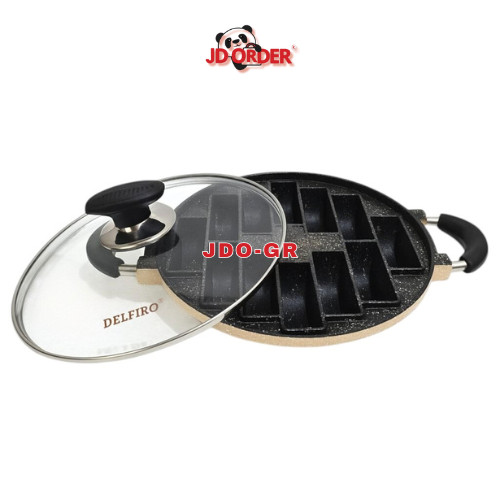 JDO-GR Delfiro Cetakan Kue Pukis 12 Lubang Premium, Pan Cetakan Kue Pukis