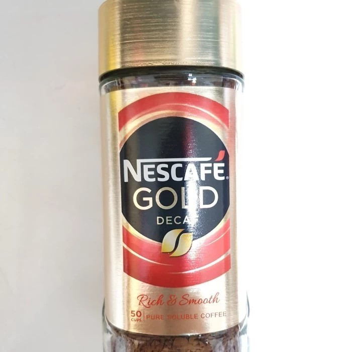 

Nescafé Gold Decaf 50 Cups - Kopi Instan Tanpa Kafein / Decaffeinated Coffee Made in Korea