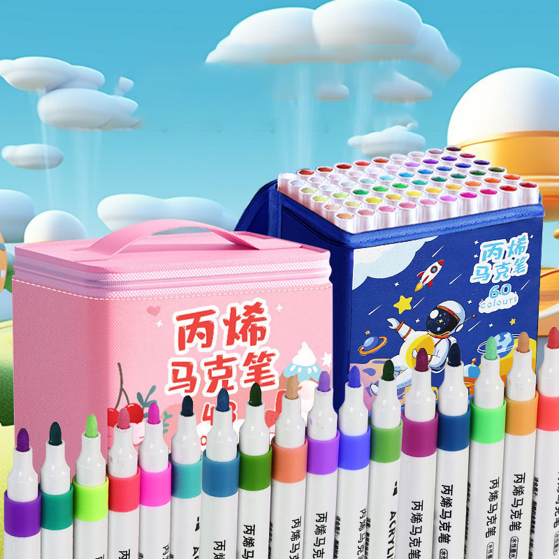 

COD SPIDOL MAKER ISI 24 PCS (24 WARNA) / VIBRANT AND VERSATILE / ACRYLIC MERKER SET 24 COLOR WATERPROOF