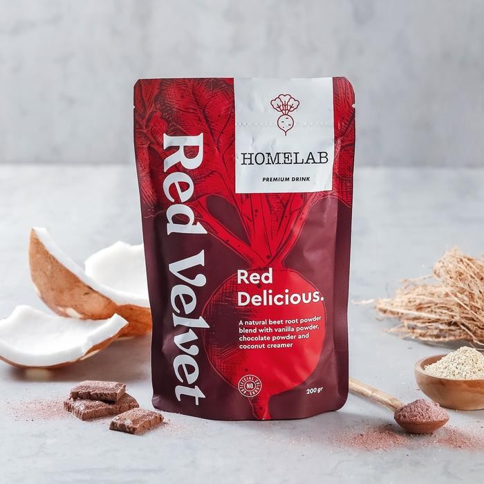 

[Best Seller] Homelab Bubuk Minuman Red Velvet Latte Premium Powder 200G - 200g