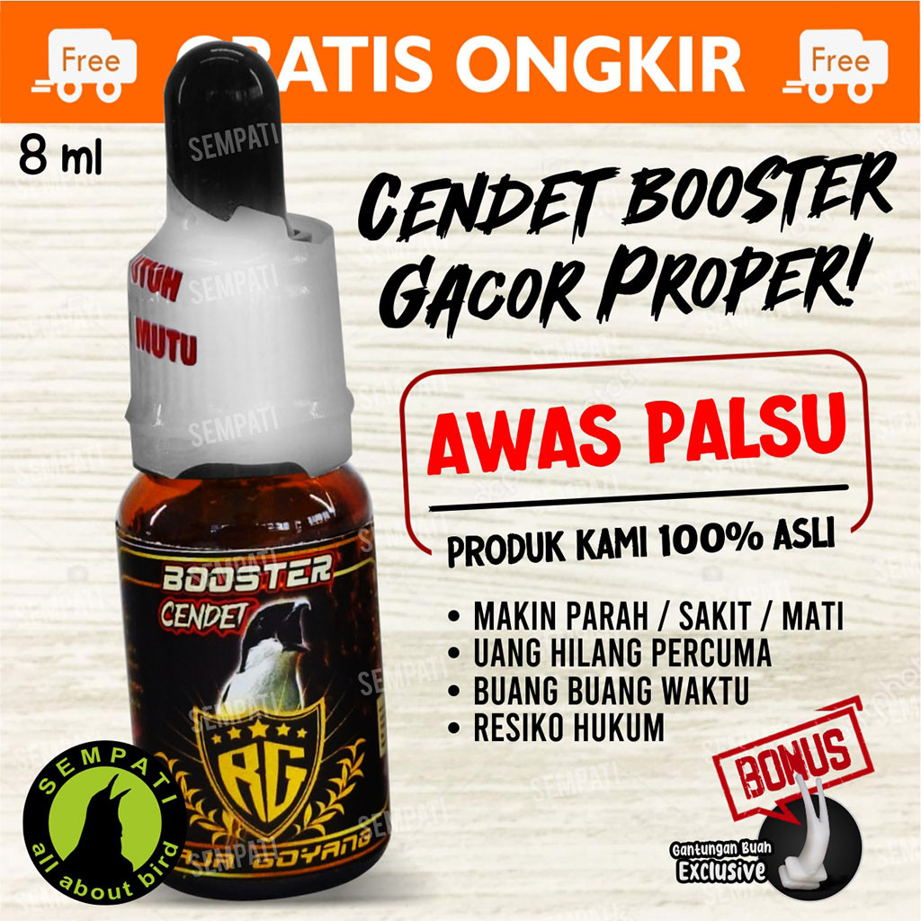 SEMPATI Booster Cendet Raja Goyang Rg Vitamin Burung Cendet Bentet Pentet Toet Vitamin Gacor Penggac
